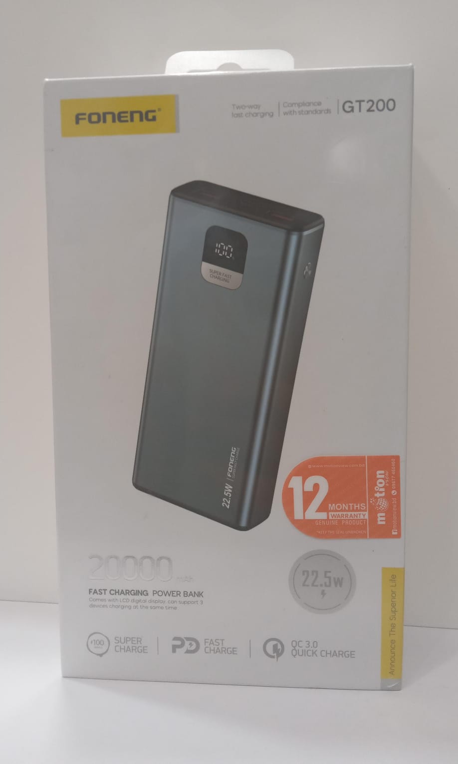 Foneng GT200 20000mAh 22W Power Bank